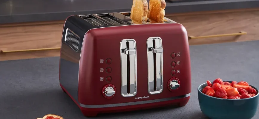 Morphy Richards 242051 Accents 4-Slice Toaster feat