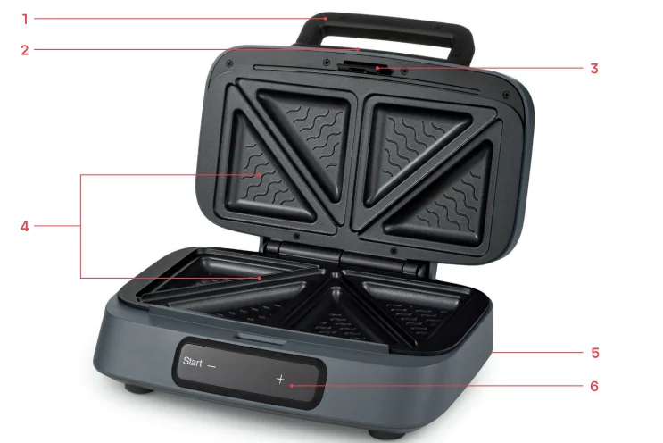 Morphy Richards 450001 GrillX Toasted Sandwich Maker User Manual Morphy Richards 450001 GrillX Toasted Sandwich Maker 1