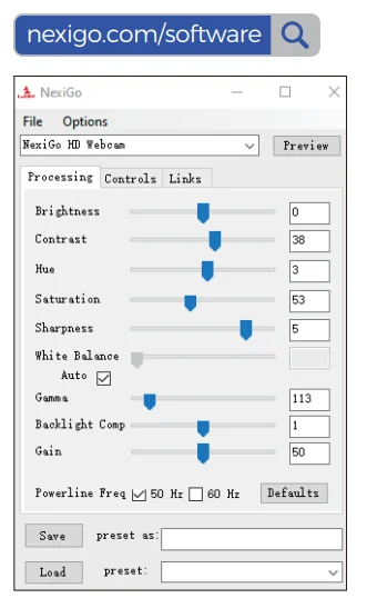 NexiGo N60 1080P Webcam with Microphone-1