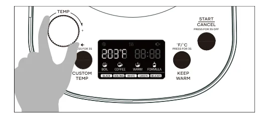 Offacy CEK-203 Electric Tea Kettle 14