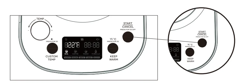 Offacy CEK-203 Electric Tea Kettle 8