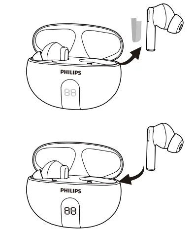 Philips T2520 True Wireless Earbuds User Manual Philips T2520 True Wireless Earbuds-4