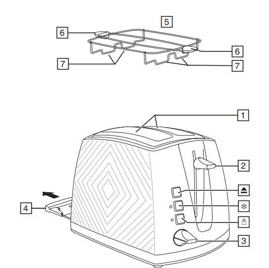Russell Hobbs 26391-56 Groove 2-Slice Toaster User Manual Russell Hobbs 26391-56 Groove 2-Slice Toaster 1