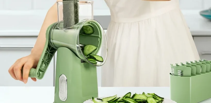 SUSTEAS LS-1070 Rotary Cheese Grater feat