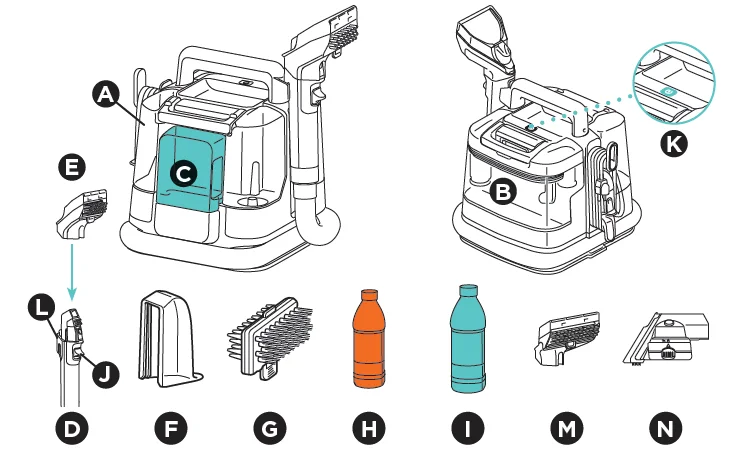 Shark PX202BRN StainStriker Portable Carpet Cleaner User Guide 1