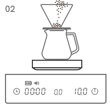 TIMEMORE TES012 Black Mirror Mini Coffee Weighing Platform 6