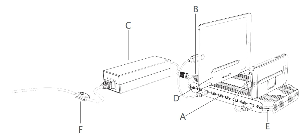 Unitek PS65B150Y4000S USB Charging Station-1
