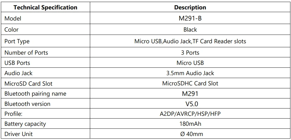 VCOM M291-B Over Ear Headphone-1