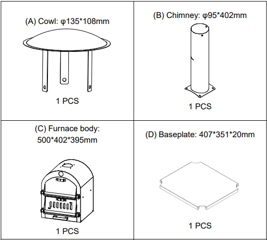 VEVOR SRWP001 Outdoor Pizza Oven User Manual VEVOR SRWP001 Outdoor Pizza Oven 3