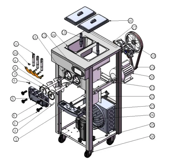 VEVOR YKF-8228H Soft Ice Cream Machine 1