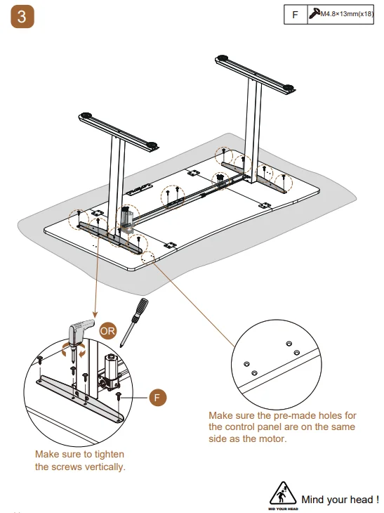 Veken 63 x 28 Inch Electric Standing Desk-20