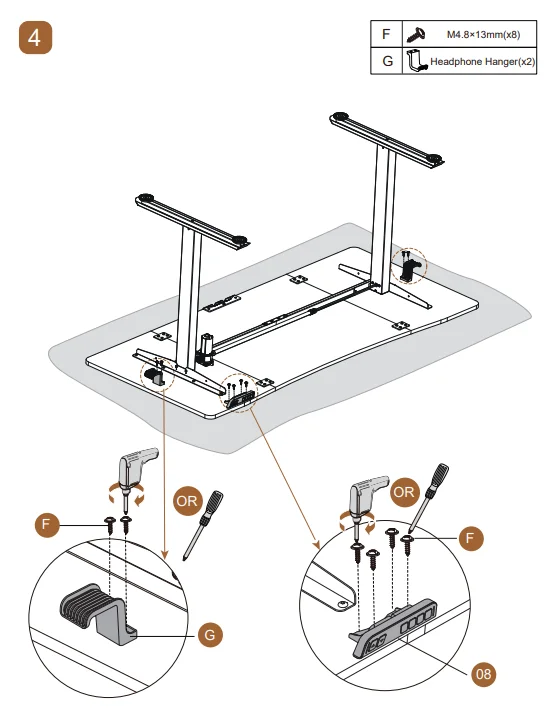 Veken 63 x 28 Inch Electric Standing Desk-21