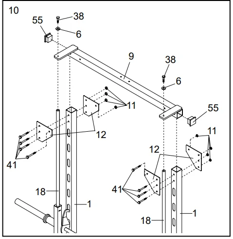 Weider Club 550 WEBE29301 Exercise Bench 11