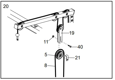 Weider Club 550 WEBE29301 Exercise Bench 21