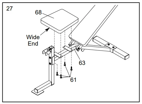Weider Club 550 WEBE29301 Exercise Bench 28