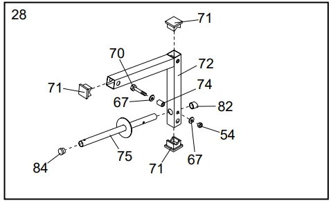 Weider Club 550 WEBE29301 Exercise Bench 29