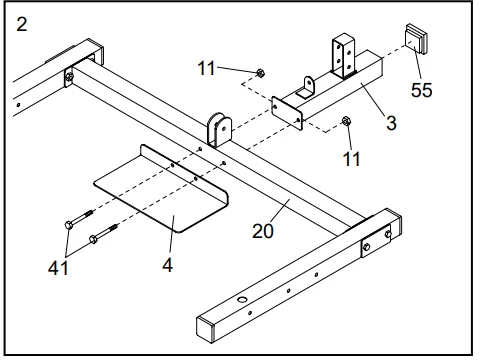 Weider Club 550 WEBE29301 Exercise Bench 3
