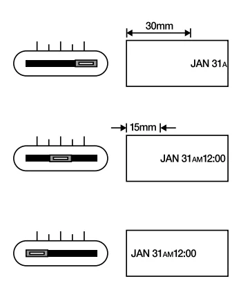 uPunch CR1000 Digital Time Clock and Date Stamp- 2