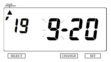 uPunch CR1000 Digital Time Clock and Date Stamp- 8