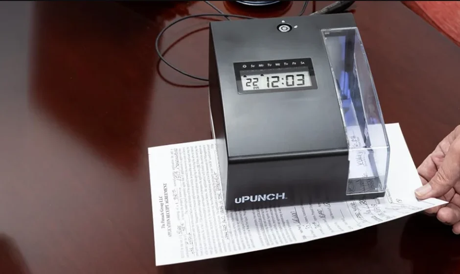 uPunch CR1000 Digital Time Clock and Date Stamp- fi