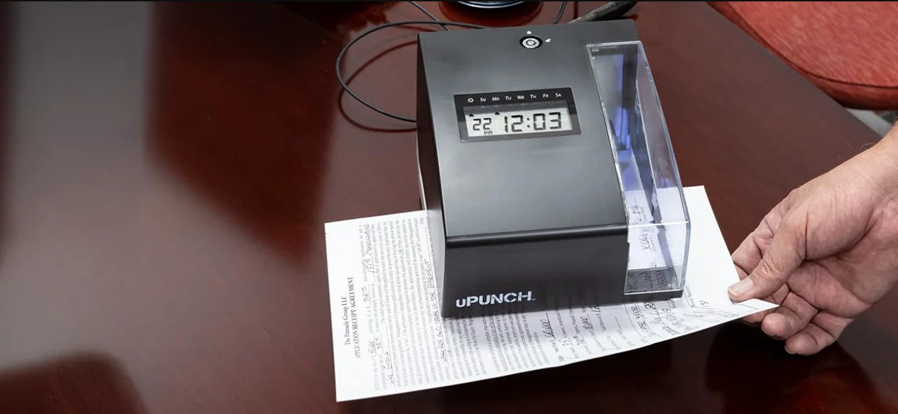 uPunch CR1000 Digital Time Clock and Date Stamp User Manual