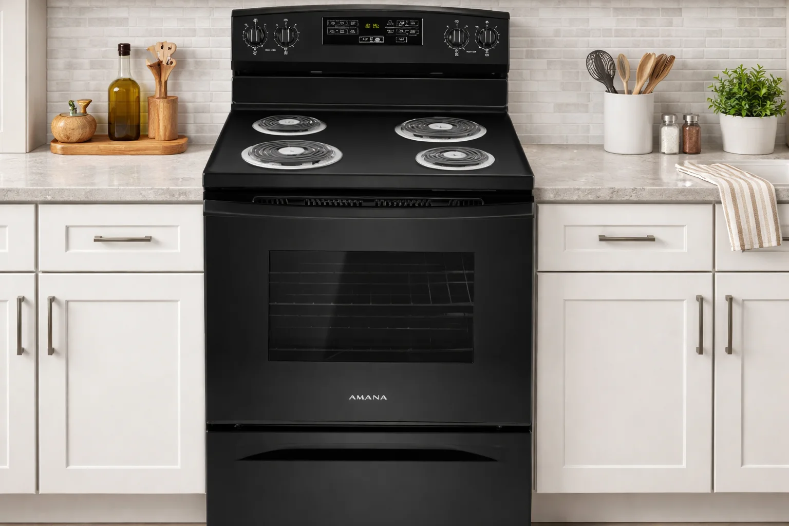 Amana ACR4503SFB Electric Range User Manual