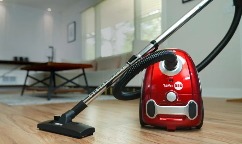Atrix RBR2CV Rebel Red Bagged Canister Vacuum feat