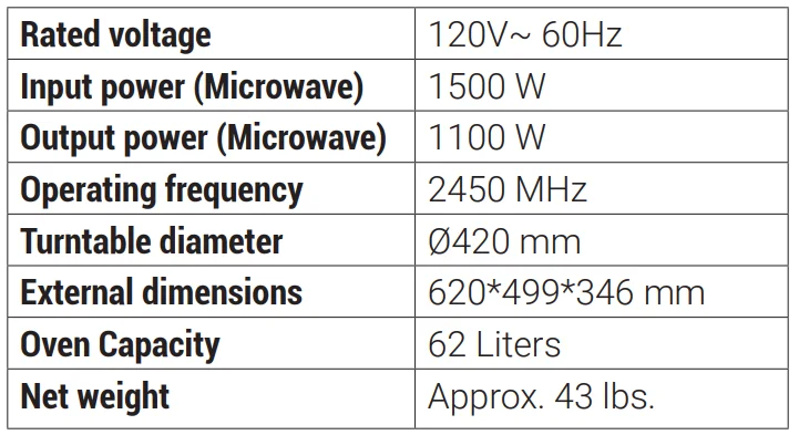 Beko MWOFS30100SS Built-in Microwave 2