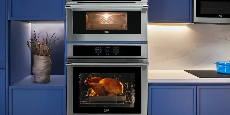 Beko WOS30200SS Stainless steel Wall Oven feat