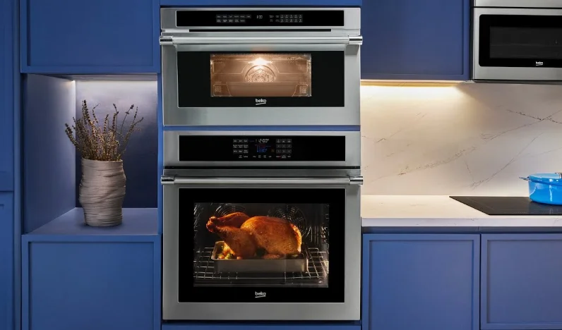 Beko WOS30200SS Stainless steel Wall Oven feat