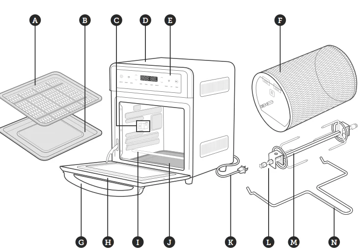 COSORI CAF-R121-SUS 13-Quart Air Fryer Oven 1