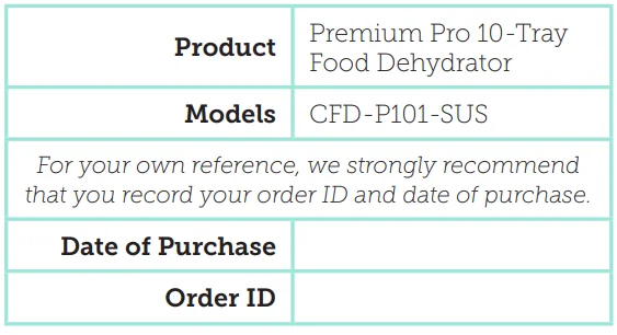 COSORI CFD-P101-SUS Premium Pro 10-Tray Food Dehydrator 6