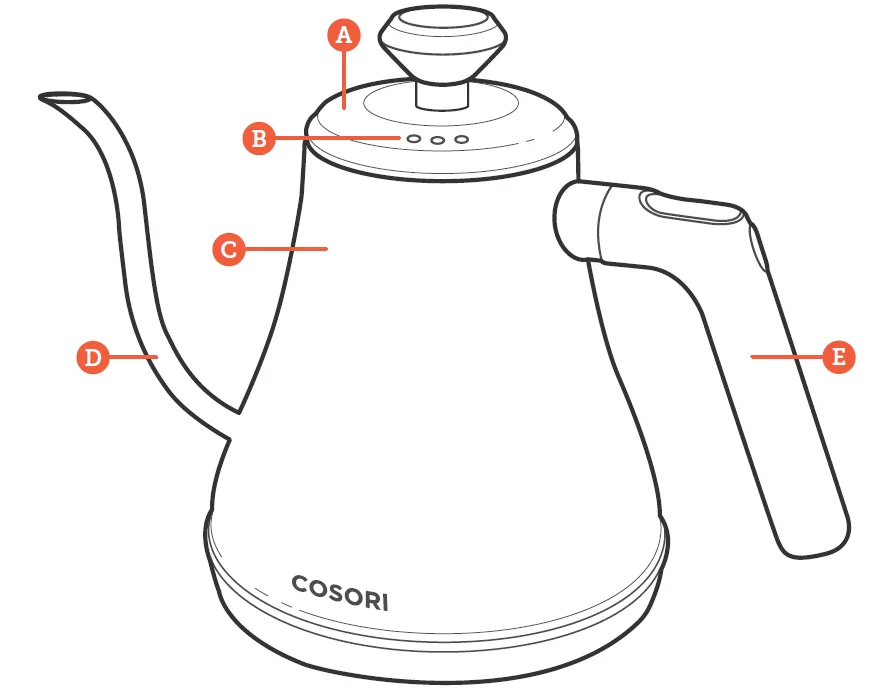 COSORI Smart Electric Gooseneck Kettle 1