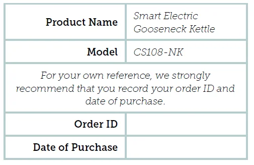 COSORI Smart Electric Gooseneck Kettle 7