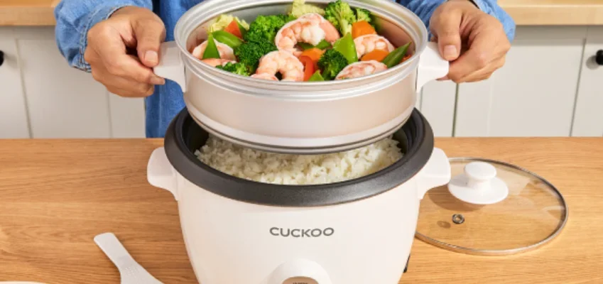 CUCKOO CR-0601C 6-Cup One Touch Rice Cooker feat