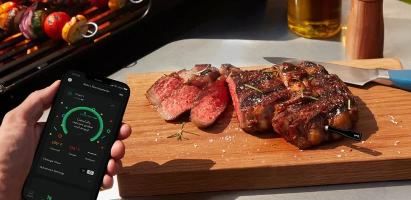 Chef iQ Sense CQ60-3C-Z1-E Smart Wireless Meat Thermometer feat