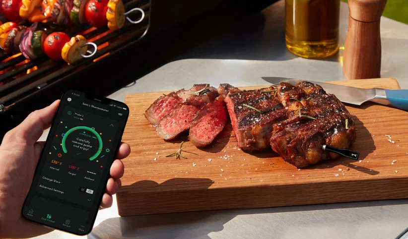 Chef iQ Sense CQ60-3C-Z1-E Smart Wireless Meat Thermometer feat
