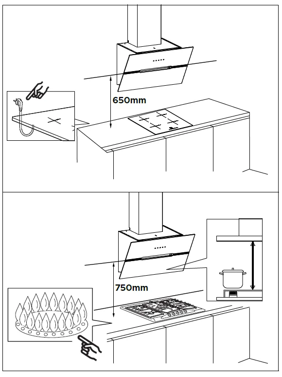 Ciarra 736F-736H Cooker Hood Manual Ciarra 736F-736H 8