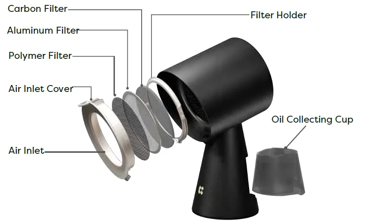 Ciarra HOOD TO GO portable range hood 16