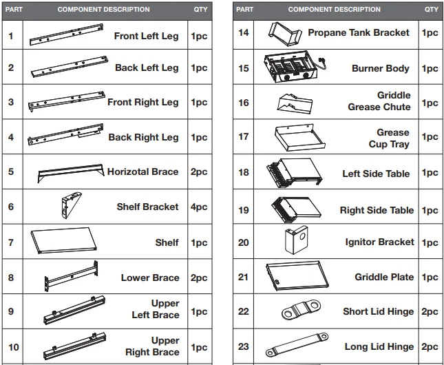 Cuisinart CGG-9748 28" Outdoor Griddle User Manual Cuisinart CGG-9748 28″ Outdoor Griddle 1