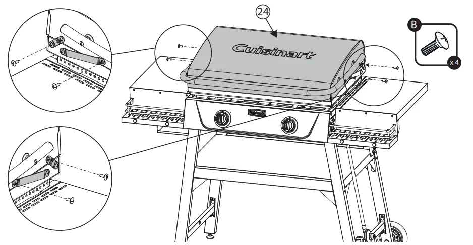 Cuisinart CGG-9748 28" Outdoor Griddle User Manual Cuisinart CGG-9748 28″ Outdoor Griddle 30