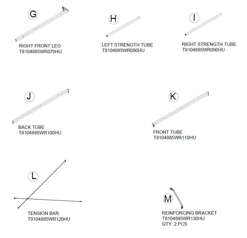 Dorel Home 8104885WC Side Storage Desk Assembly 2