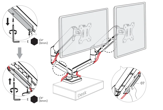 ErGear EGDS15B-US Dual Monitor Stand User Manual ErGear EGDS15B-US Dual Monitor Stand 30