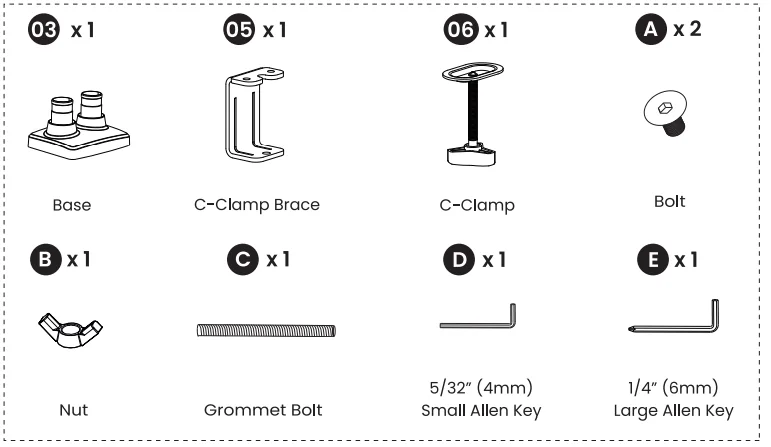 ErGear EGDS15B-US Dual Monitor Stand User Manual ErGear EGDS15B-US Dual Monitor Stand 7