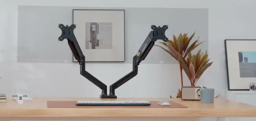 ErGear EGDS15B-US Dual Monitor Stand feat