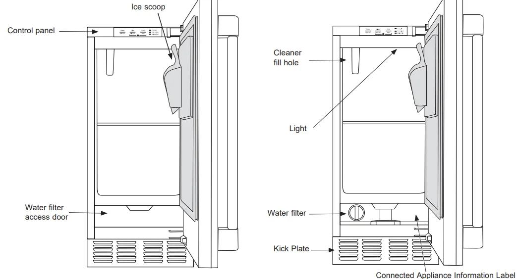 GE Appliances UNC15NPWII Nugget Ice Maker 5