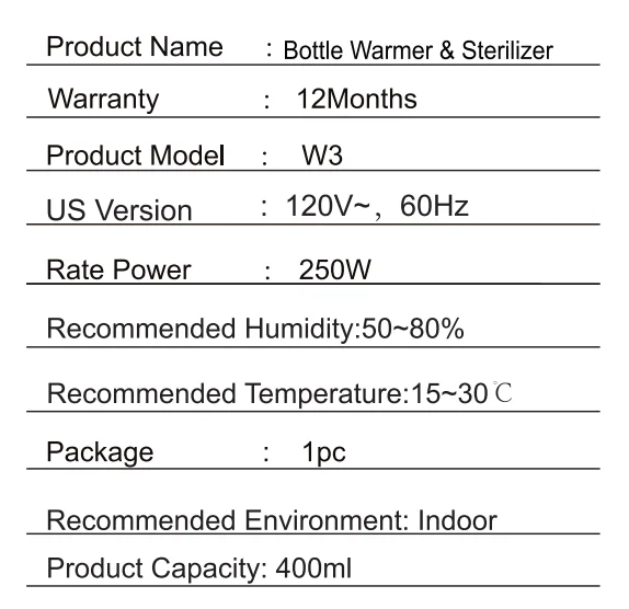 GROWNSY W3 Bottle Warmer And Sterilizer 1