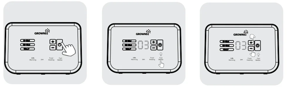GROWNSY W3 Bottle Warmer And Sterilizer 12