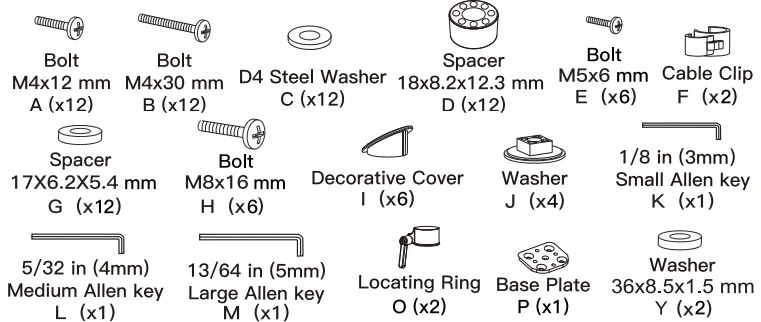 HUANUO HNTS3B Triple Monitor Mount 3