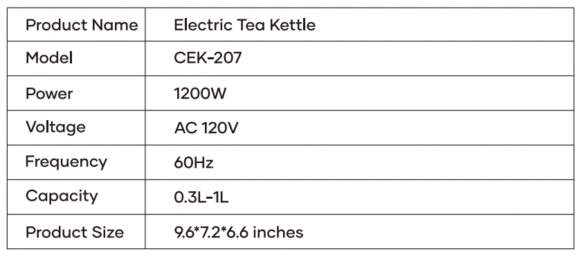 Intasting CEK-207 Electric kettle 1